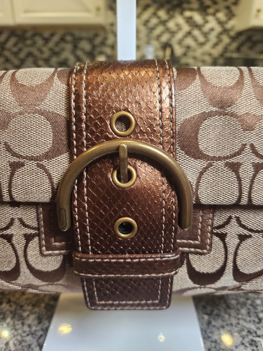 Coach Soho Vintage Signature Baguette NWOT